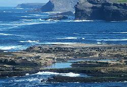 Plantschen in den Rockpools